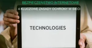 Ilustracja koncepcji bezpieczeństwa internetowego i ochrony danych