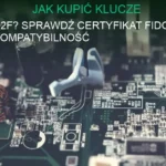 Klucz U2F podłączony do komputera, zabezpieczenie przed phishingiem z certyfikatem FIDO2