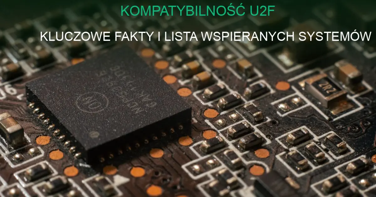 Klucz sprzętowy U2F podłączony do portu USB laptopa