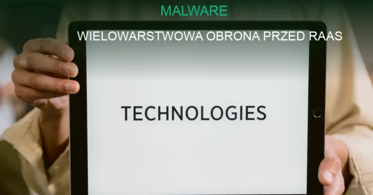 Ilustracja cyberataku malware i zabezpieczeń sieciowych.