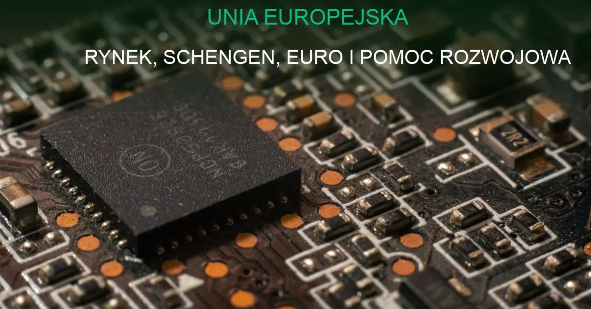 Mapa Europy z zaznaczonymi państwami członkowskimi Unii Europejskiej