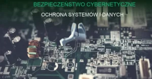 Grafika koncepcyjna bezpieczeństwa cybernetycznego: ochrona systemów i danych.