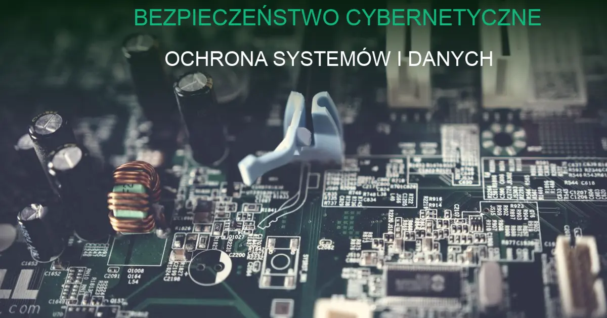 Grafika koncepcyjna bezpieczeństwa cybernetycznego: ochrona systemów i danych.