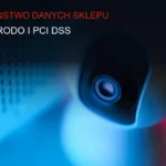 Graficzna reprezentacja zabezpieczeń sieciowych i ochrony danych w sklepie internetowym.