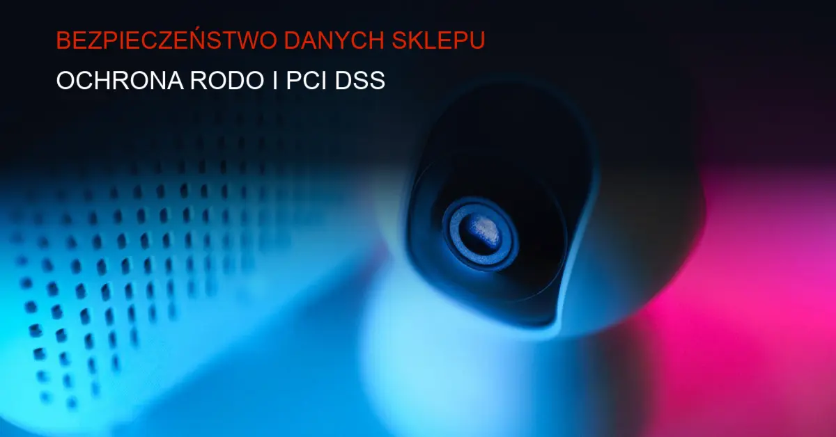 Graficzna reprezentacja zabezpieczeń sieciowych i ochrony danych w sklepie internetowym.