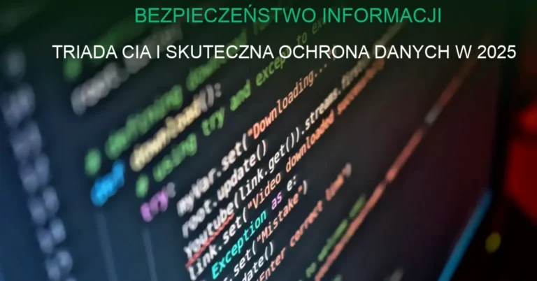 Ilustracja koncepcji bezpieczeństwa informacji z kłódką i elementami cyberochrony