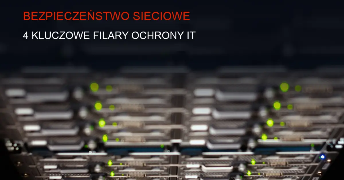 Wielowarstwowa ochrona sieci z zaporą i szyfrowaniem.