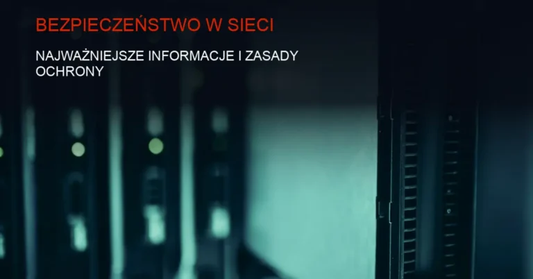 Technologiczne tło zabezpieczeń sieciowych z wizerunkiem serwera i firewall