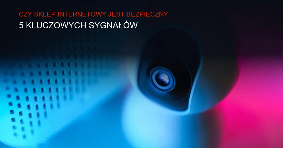 Obraz tła z symbolami bezpieczeństwa sklepu internetowego: blokada, certyfikat SSL, szyfrowanie danych