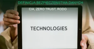 Ilustracja definicji bezpieczeństwa danych i triady CIA