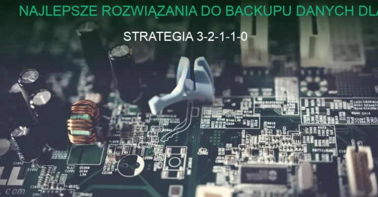 Serwerownia z nowoczesnymi urządzeniami do backupu danych firmy