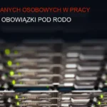 Serwerownia z zabezpieczeniami, ochrona danych osobowych, cyberbezpieczeństwo, ciemne tło