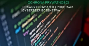 Grafika koncepcyjna: szyfrowanie i zabezpieczenia danych osobowych