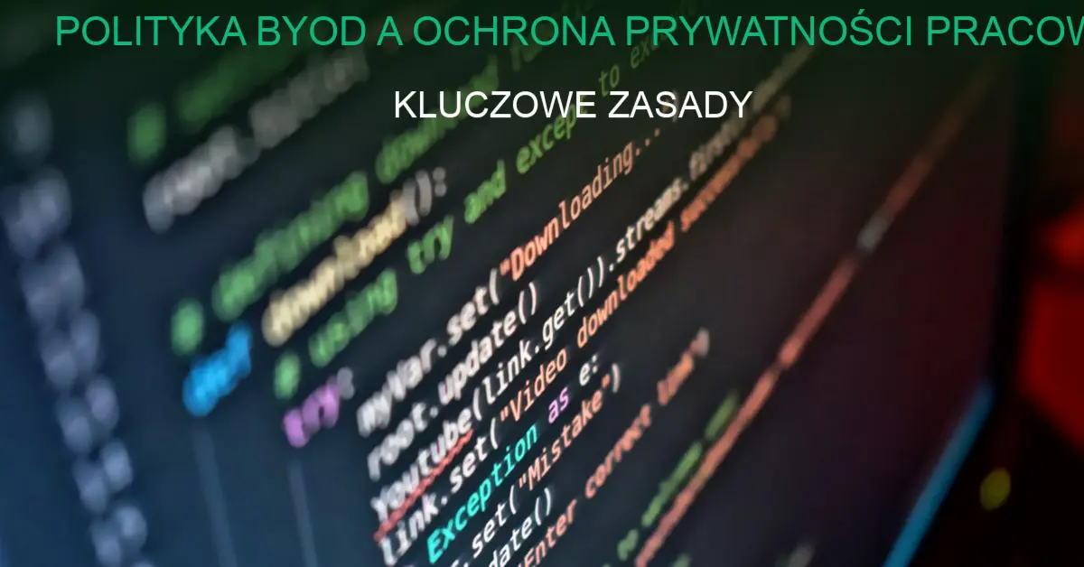 Ilustracja do artykułu o polityce BYOD i ochronie prywatności pracowników