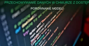 Ilustracja przechowywania danych w chmurze z dostępem z różnych urządzeń, chmura obliczeniowa