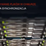 Wizualizacja bezpiecznej chmury z synchronizacją plików i ochroną danych