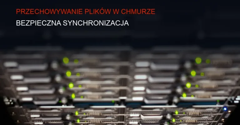 Wizualizacja bezpiecznej chmury z synchronizacją plików i ochroną danych