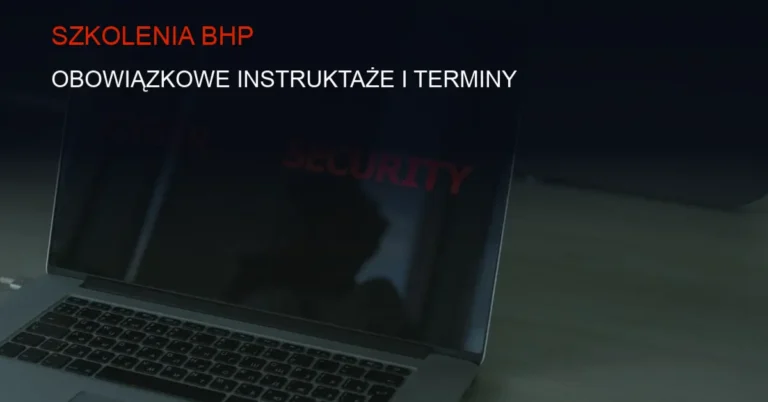 Technologiczne tło symbolizujące nowoczesne szkolenia BHP i bezpieczeństwo pracy w cyfrowym środowisku.