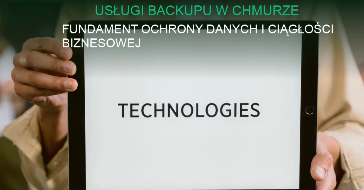 Obraz tła artykułu o usługach backupu w chmurze, koncepcja bezpieczeństwa danych w chmurze.
