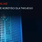 Techniczna ilustracja bezpieczeństwa cyfrowego z szyfrowaniem danych i siecią, tło dla artykułu o e-commerce spożywczym.
