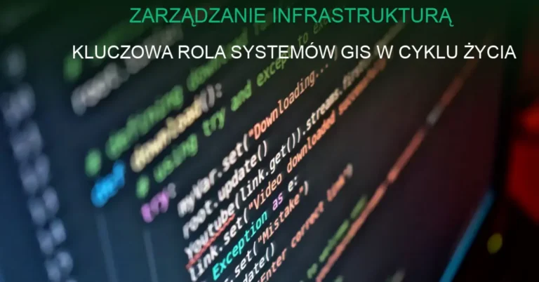 Mapa cyfrowa z danymi przestrzennymi dla zarządzania infrastrukturą